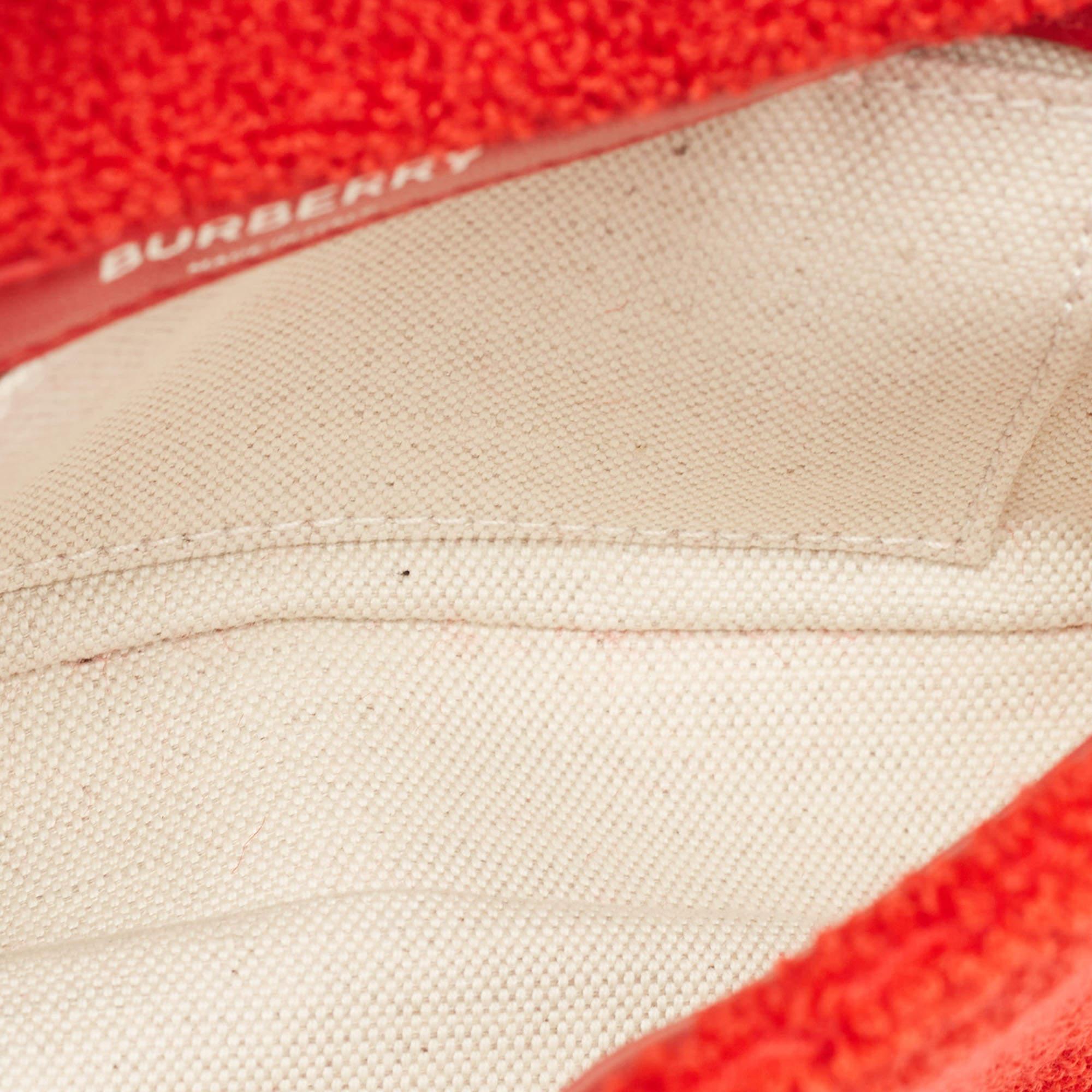 Burberry Red Terry Fabric Mini Love Lola Shoulder Bag 3