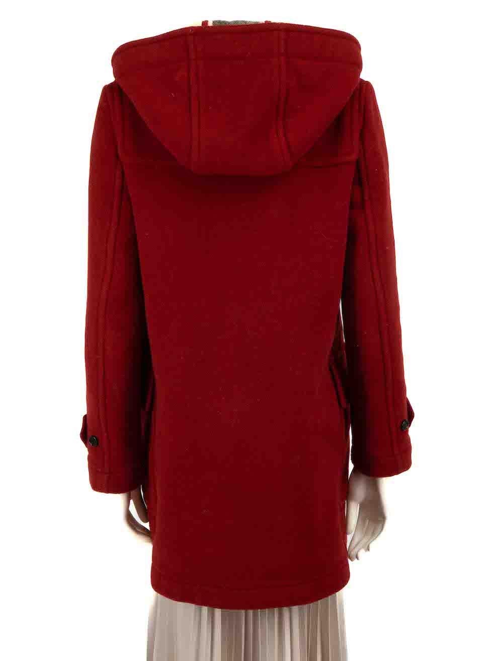 Manteau The Mersey Burberry rouge taille S Bon état - En vente à London, GB