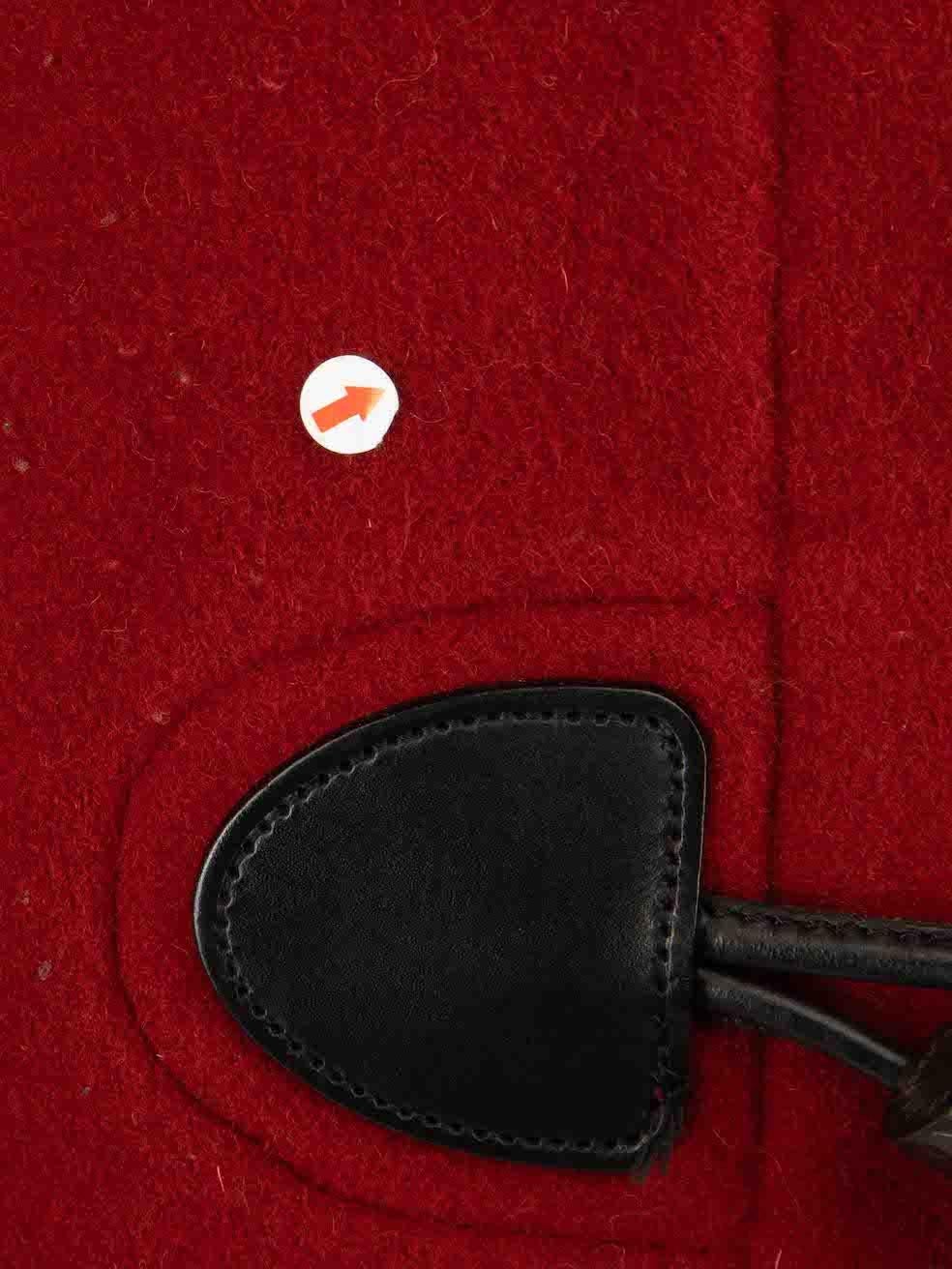 Manteau The Mersey Burberry rouge taille S Pour femmes en vente