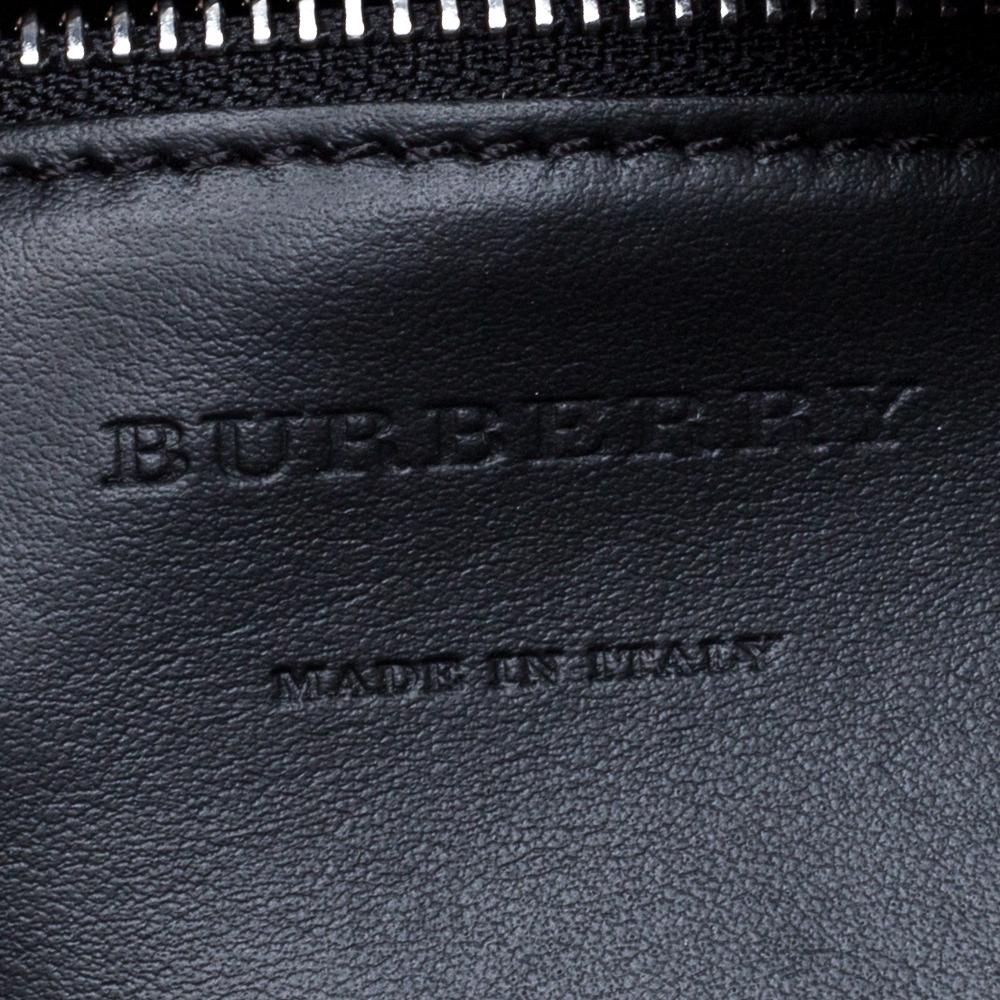 Burberry Regency Blue Leather Lawrence Holdall Weekend Bag 3