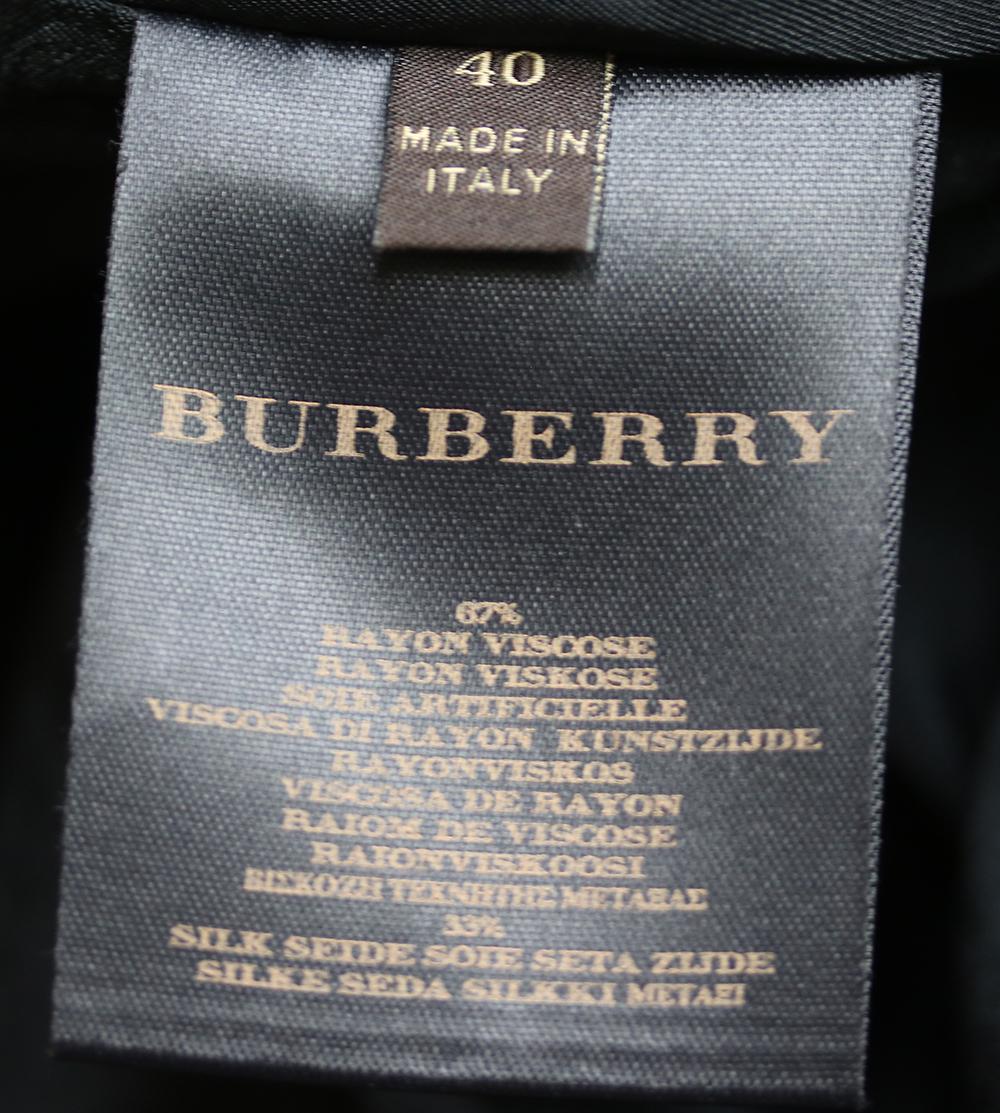 Black Burberry Regimental Trench Coat 
