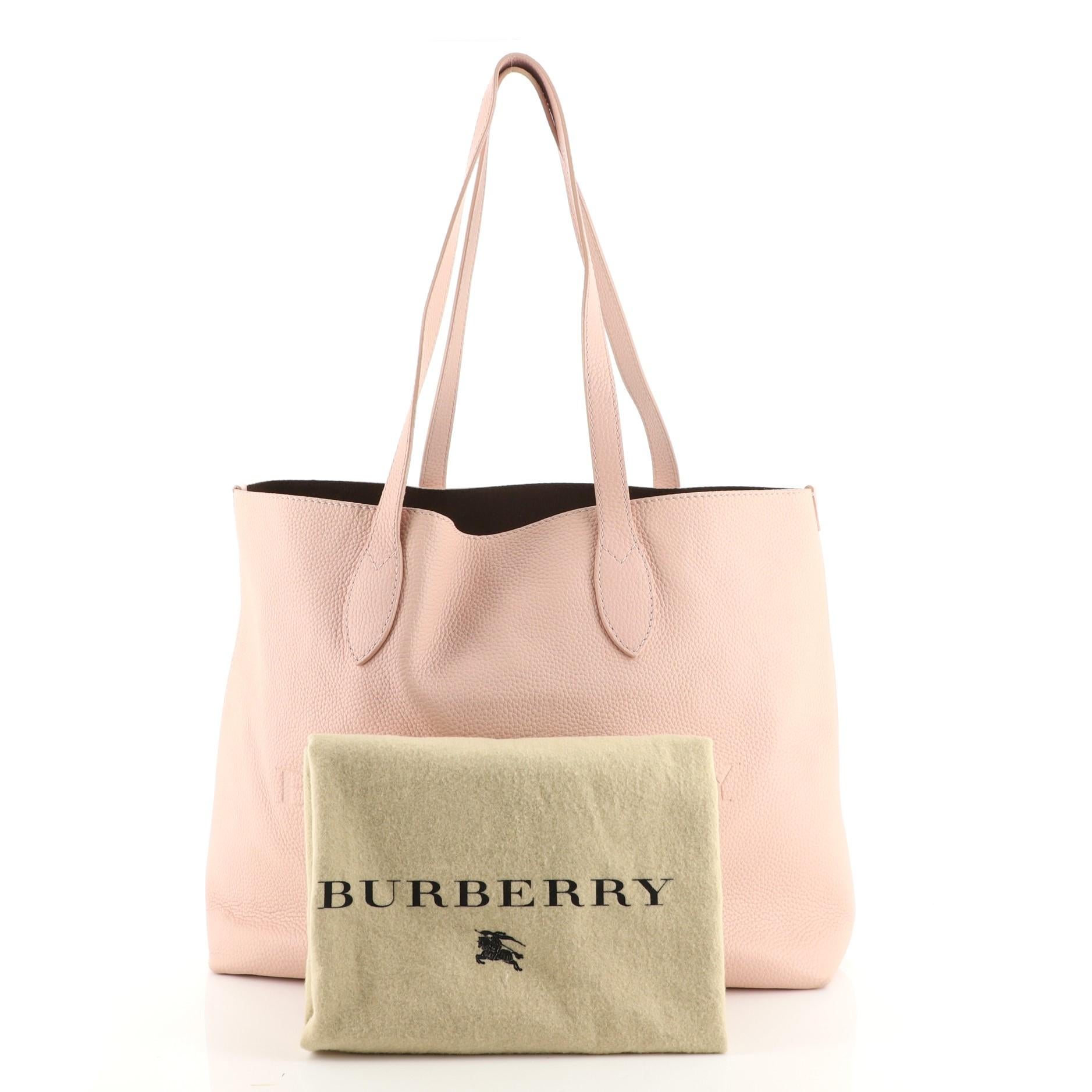 Burberry remington leather tote hot sale