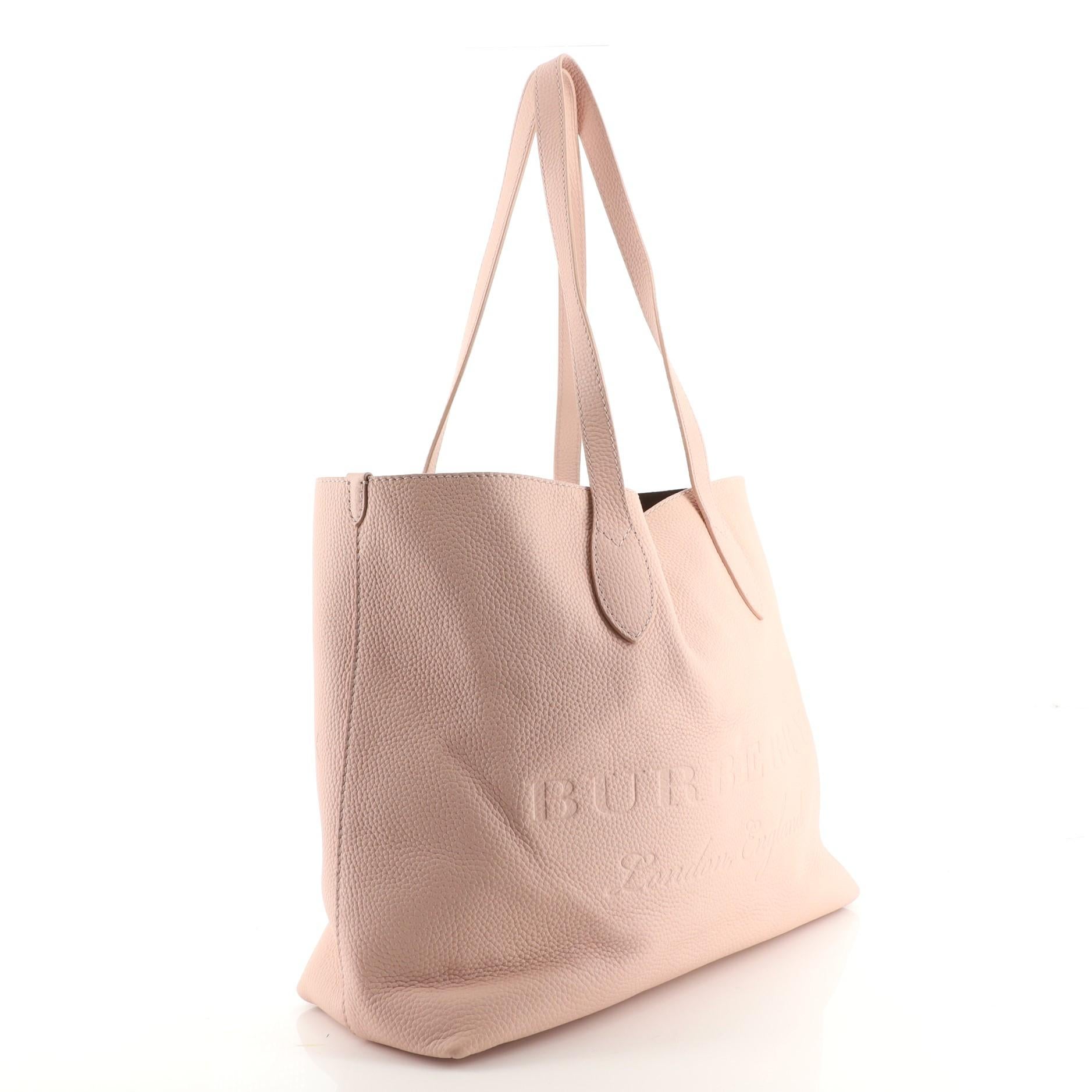 burberry embossed tote