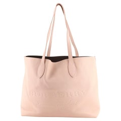 Burberry Remington Tote Embossed Leather Large