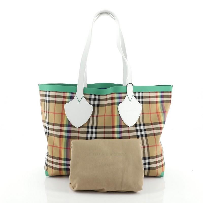 Burberry rainbow tote cheap