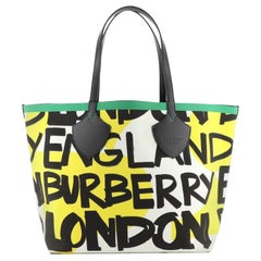 Burberry Reversible Graffiti Giant Tote Printed Canvas XL