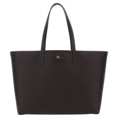 Burberry Reversible Leather Tote Bag — Brown