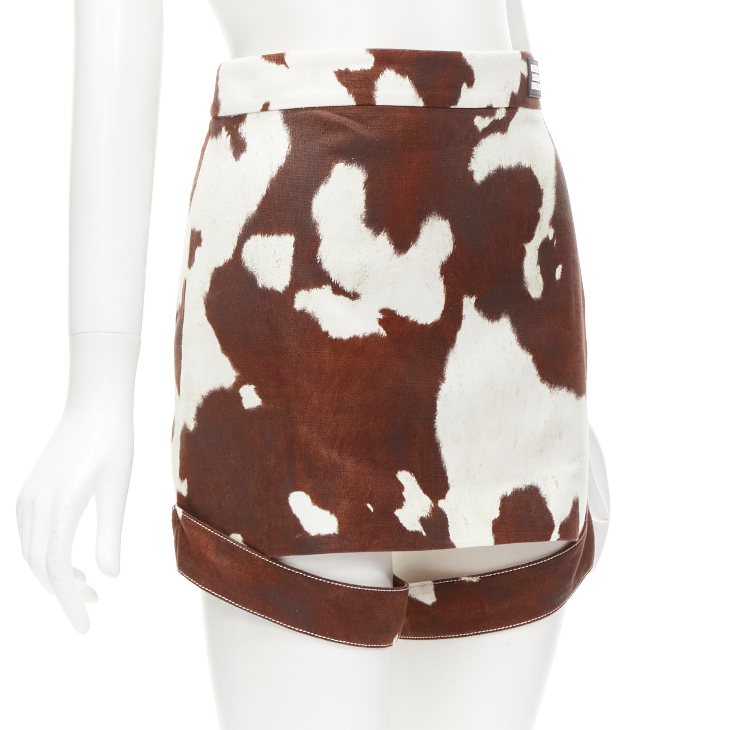 burberry cow print skirt