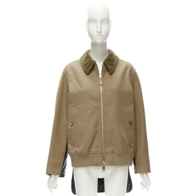 BURBERRY RICCARDO TISCI Harrington biscuit quilted nylon back jacket UK10 M For Sale 6