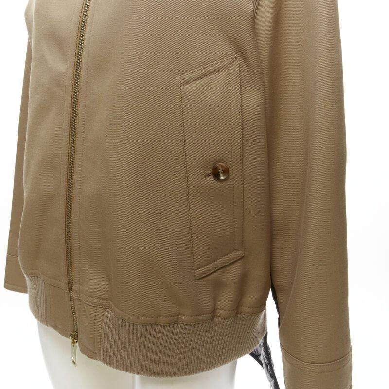 BURBERRY RICCARDO TISCI Harrington biscuit quilted nylon back jacket UK10 M For Sale 3