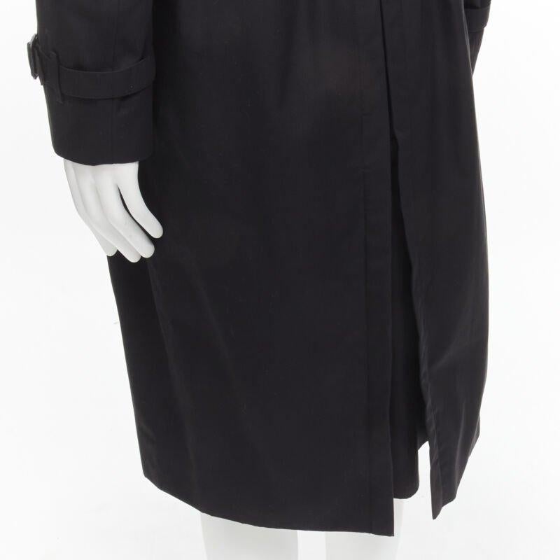 BURBERRY RICCARDO TISCI Long Chelsea Heritage black gabardine trench EU54 XL For Sale 6