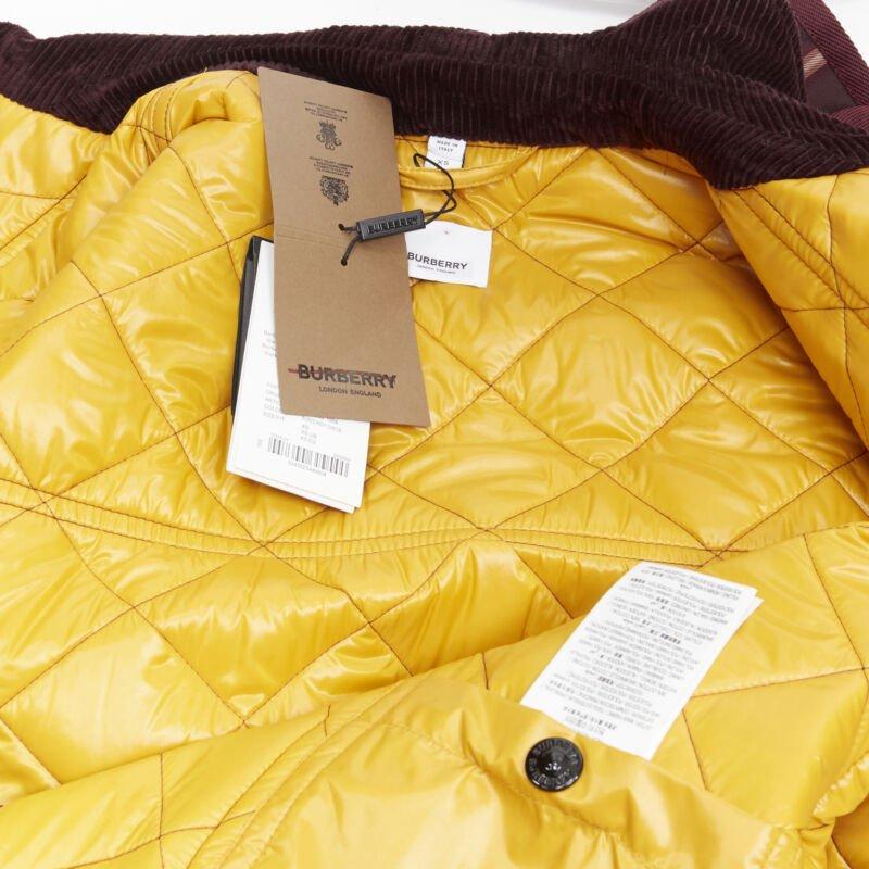 BURBERRY RICCARDO TISCI Reversible Burgundy Check leather patch jacket XS For Sale 5