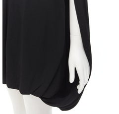 BURBERRY Riccardo Tisci Runway ribbed knit foldover cocoon bubble dress UK6 XS