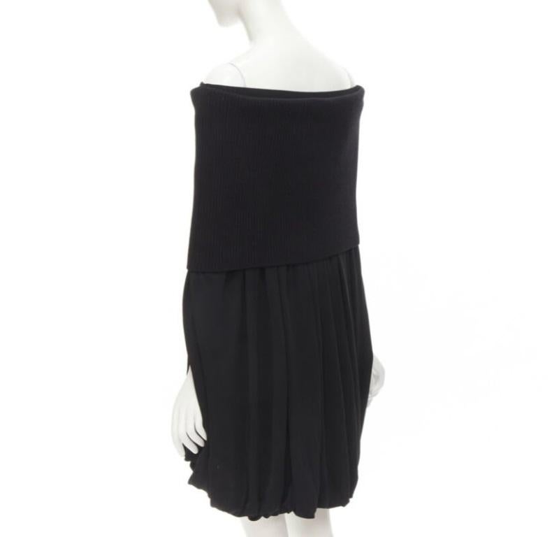 BURBERRY Riccardo Tisci Vestido burbuja de punto acanalado con capullo plegable UK6 XS en venta 1