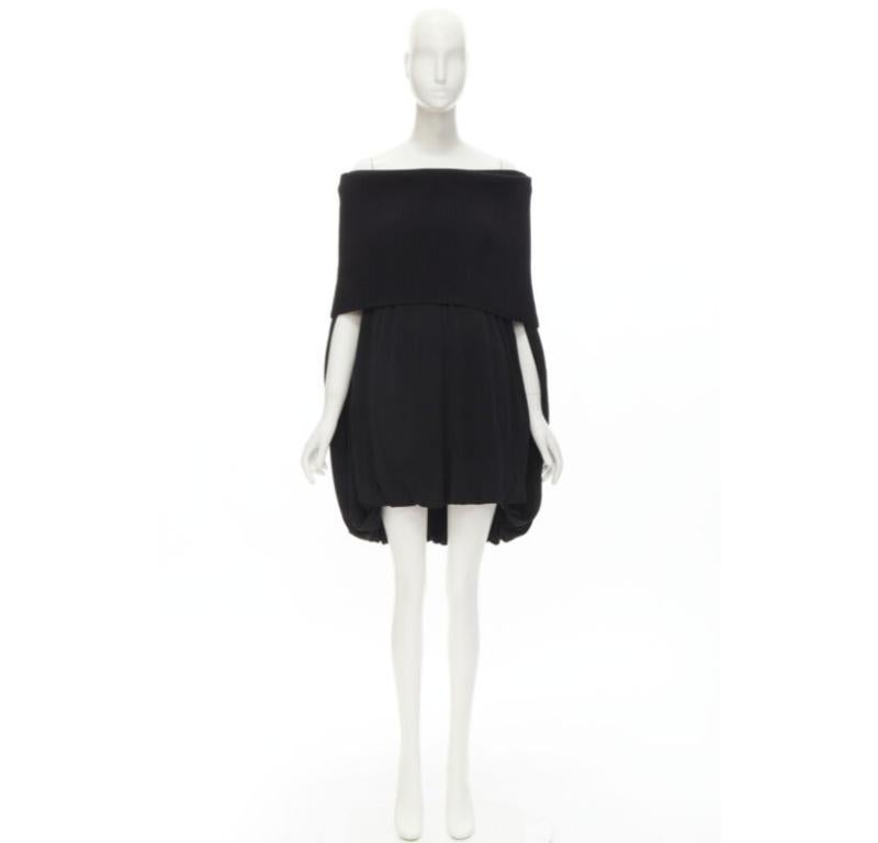 BURBERRY Riccardo Tisci Vestido burbuja de punto acanalado con capullo plegable UK6 XS en venta 4