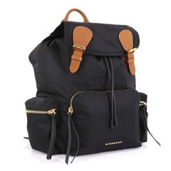 Burberry Rucksack Backpack Nylon with Leather Large