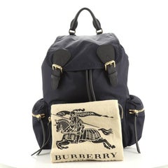 Burberry Rucksack Backpack Nylon with Leather Large