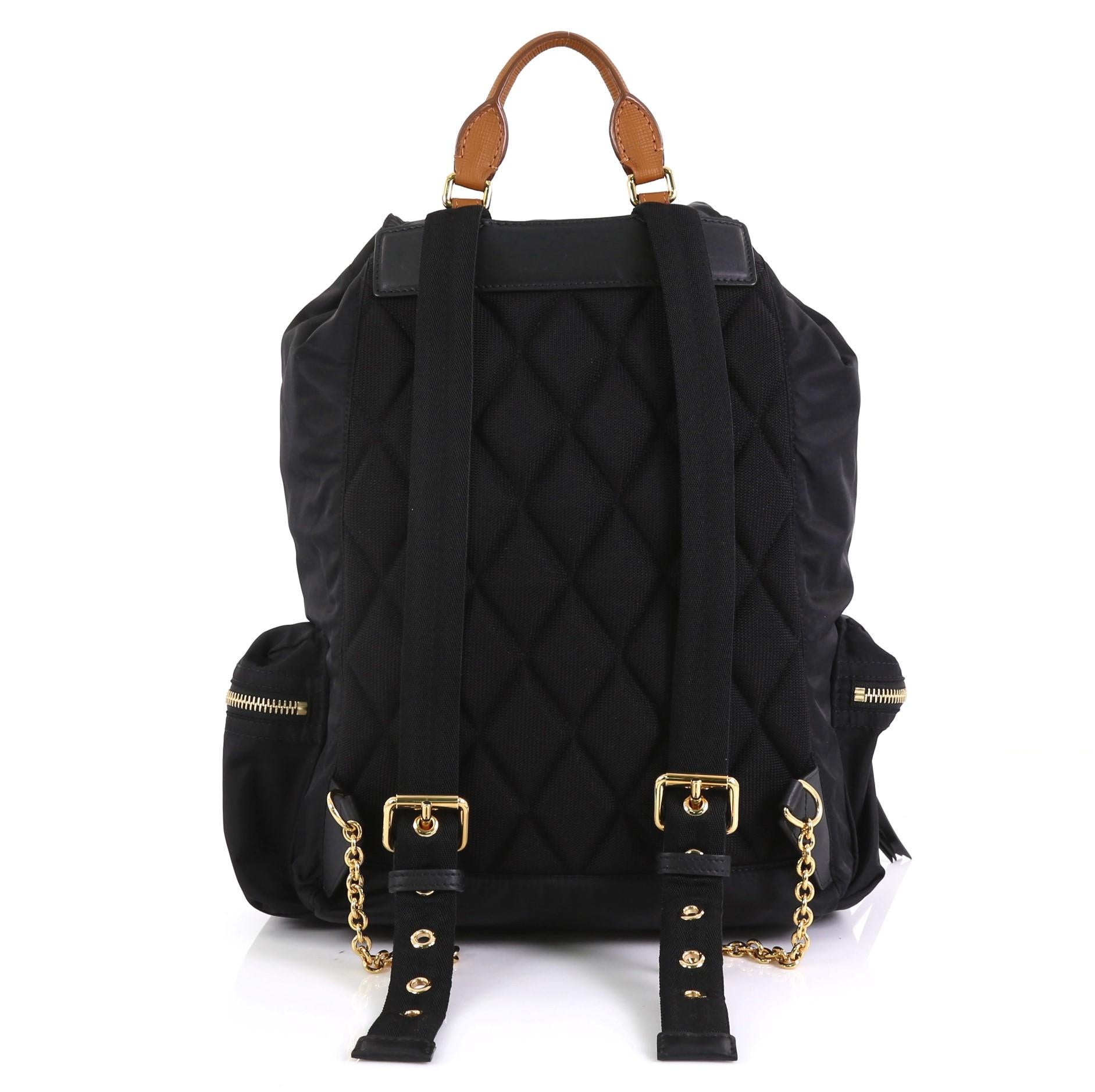 burberry rucksack black