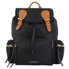 Burberry Rucksack Backpack Nylon with Leather Large