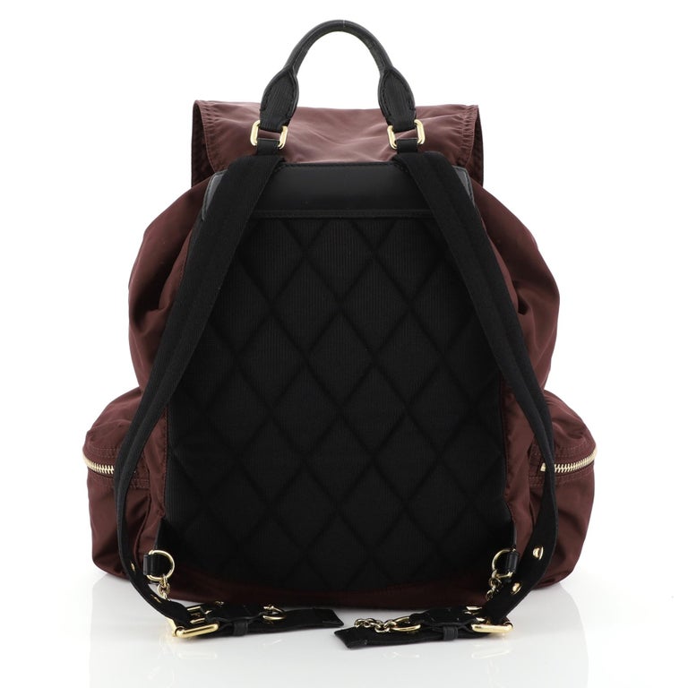 Burberry Rucksack Backpack Nylon With Leather Medium at ...