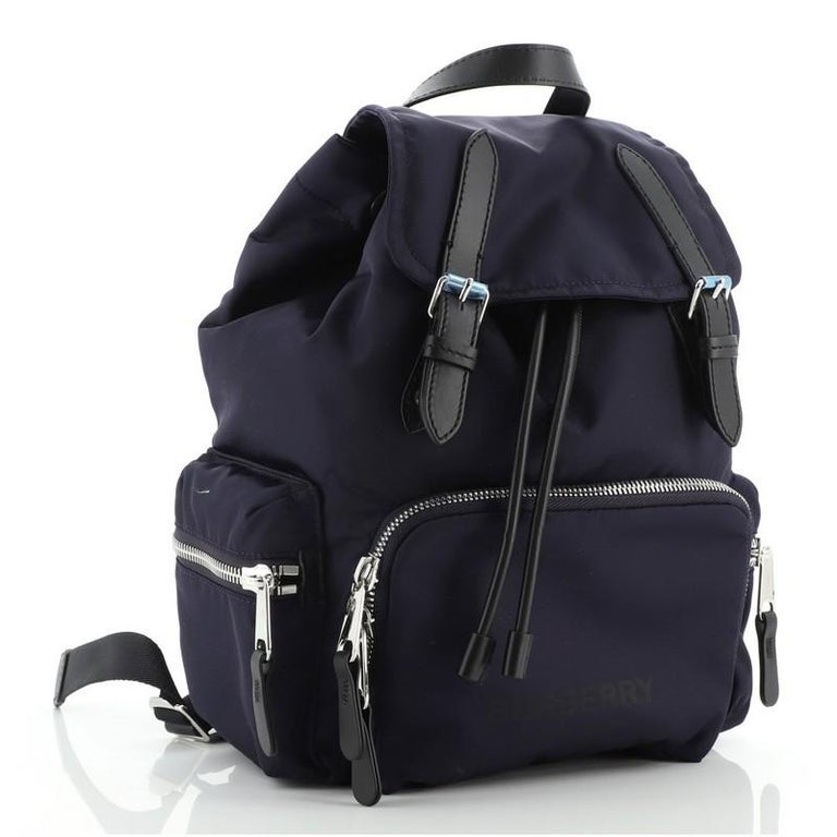 Burberry Rucksack Backpack Nylon with Leather Medium at 1stDibs