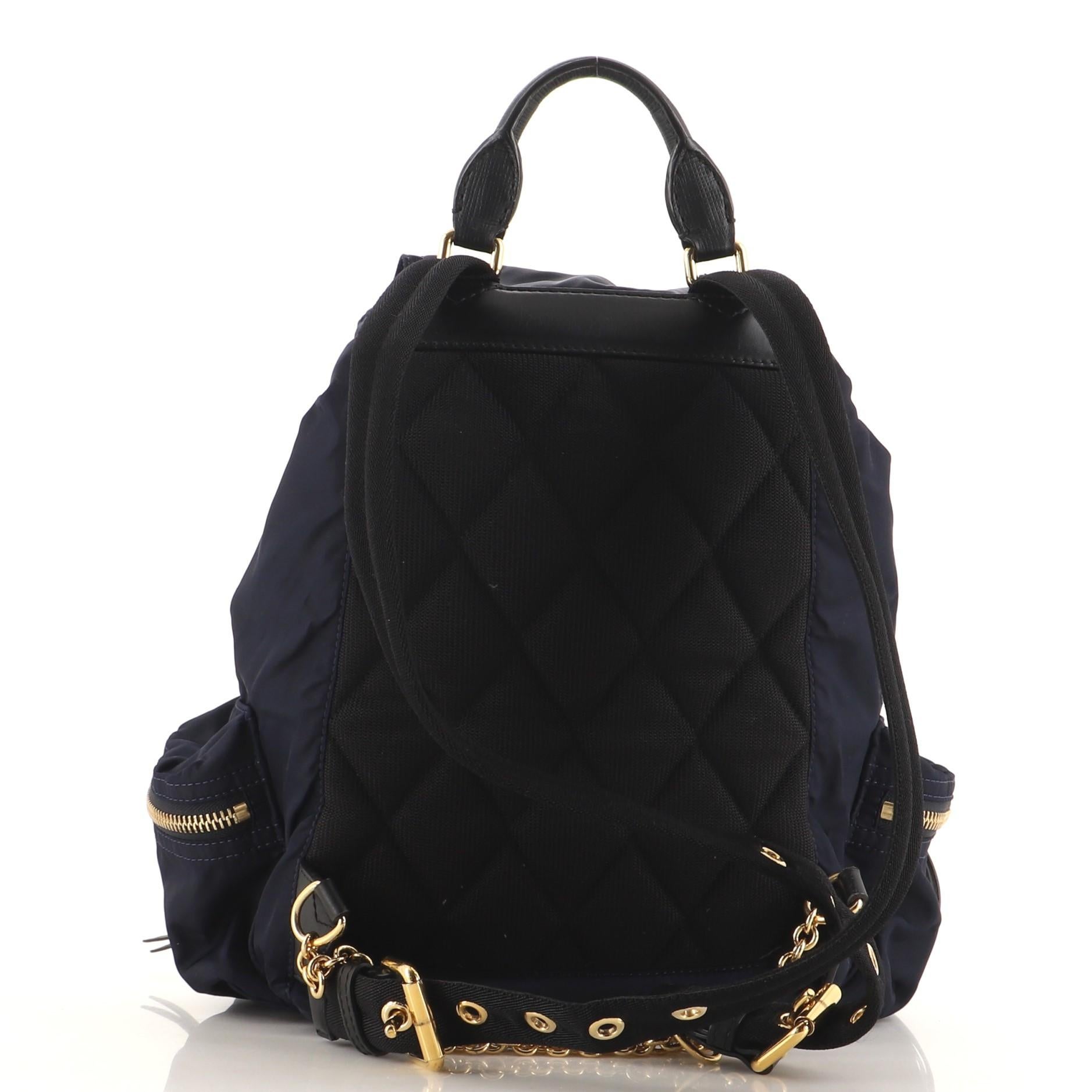 schwarzer burberry-rucksack