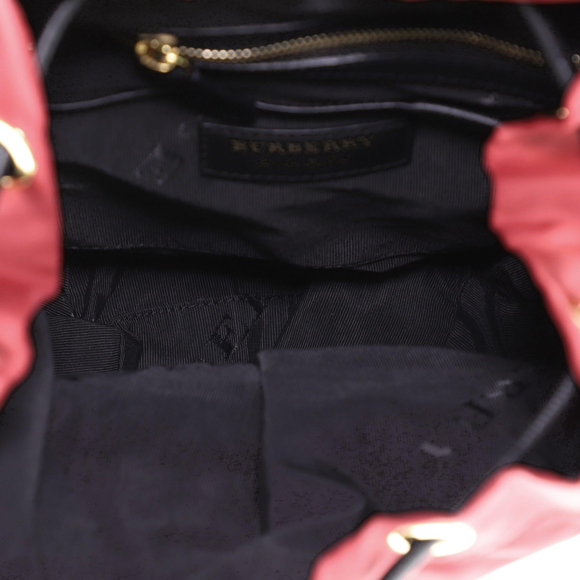 Women's or Men's Burberry Rucksack Backpack Nylon with Leather Medium