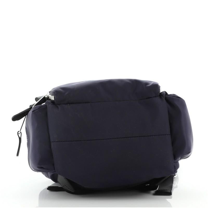 Black Burberry Rucksack Backpack Nylon with Leather Medium