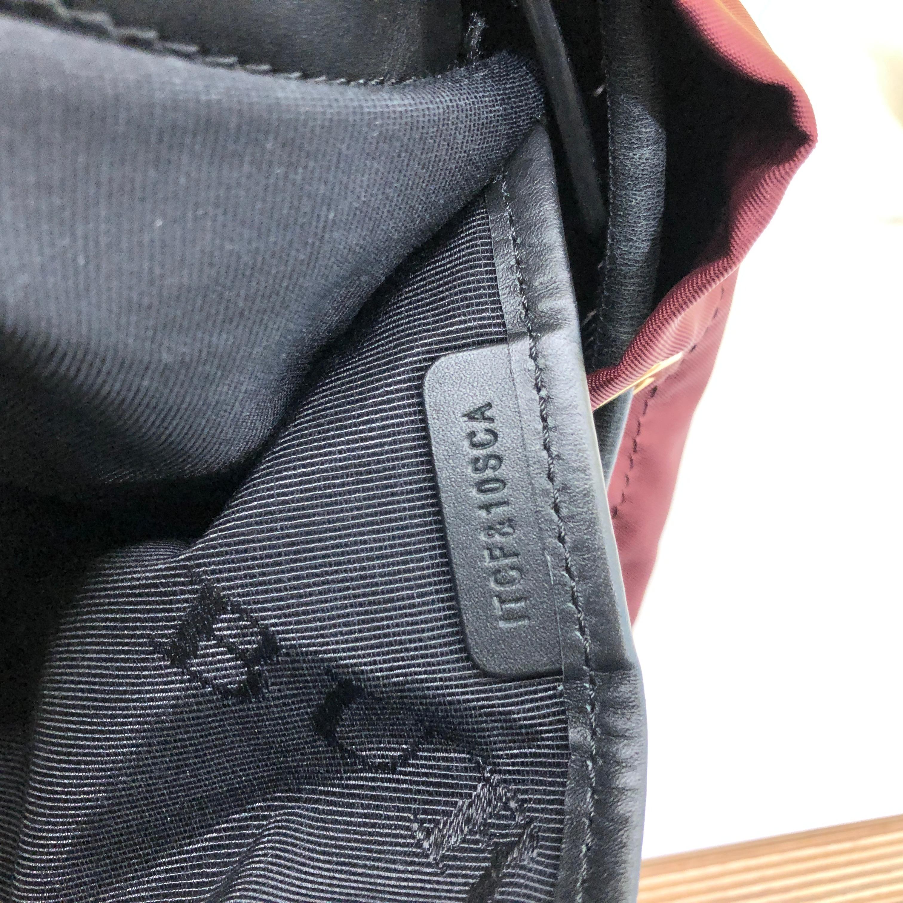 Burberry Rucksack Backpack Nylon With Leather Medium In Good Condition In NY, NY