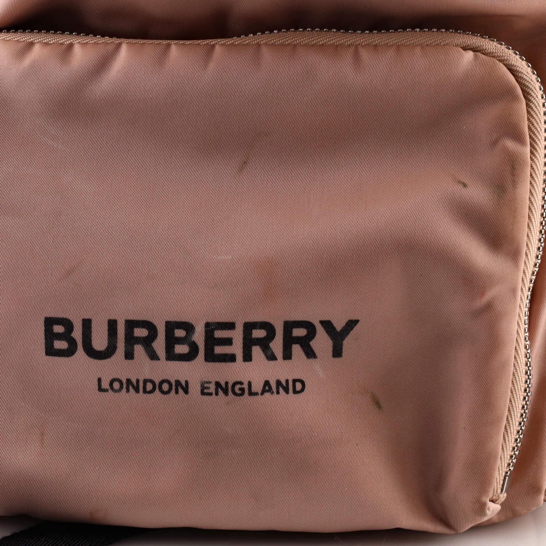 Burberry Rucksack Backpack Nylon with Leather Medium 1