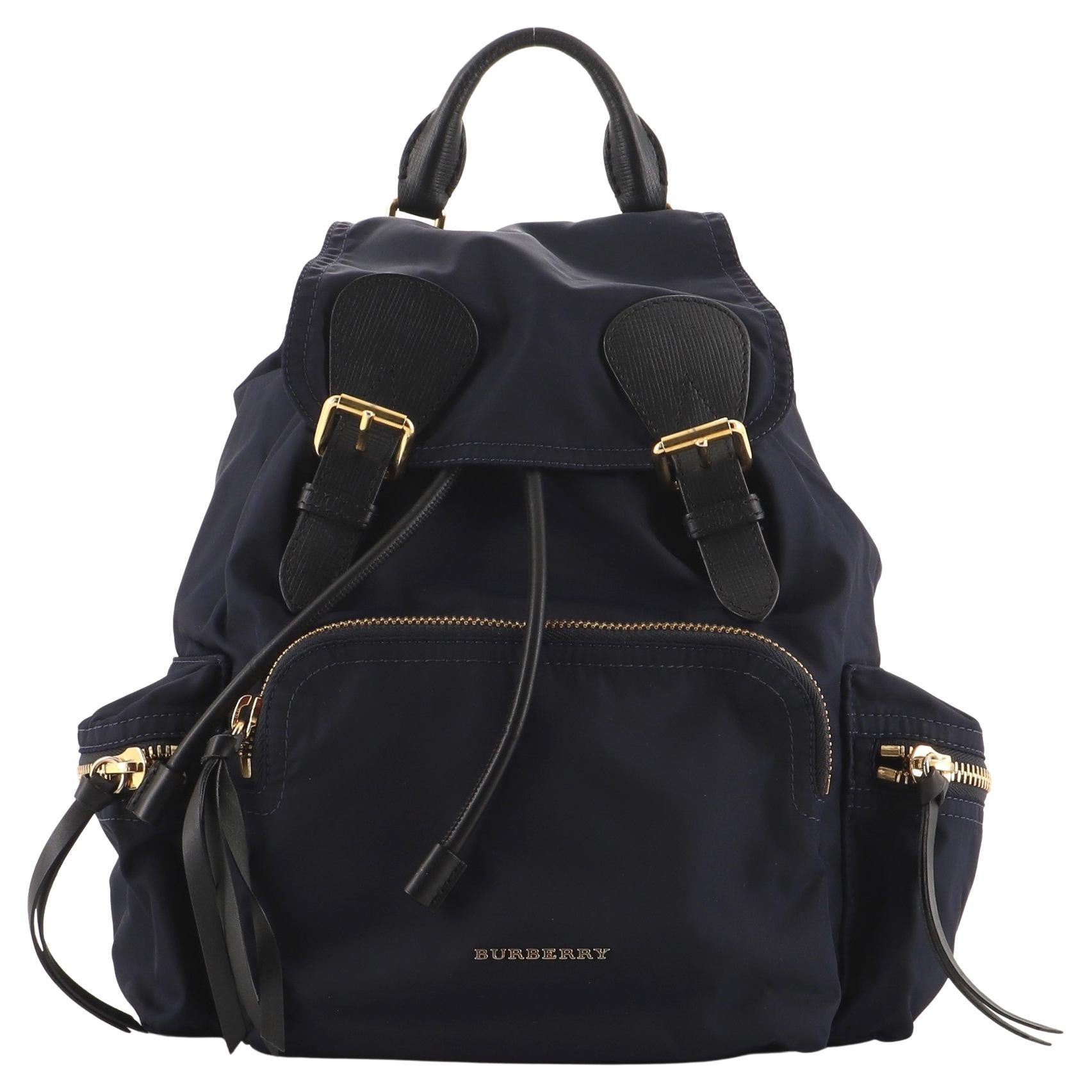 Burberry Rucksack Backpack Nylon With Leather Medium at 1stDibs