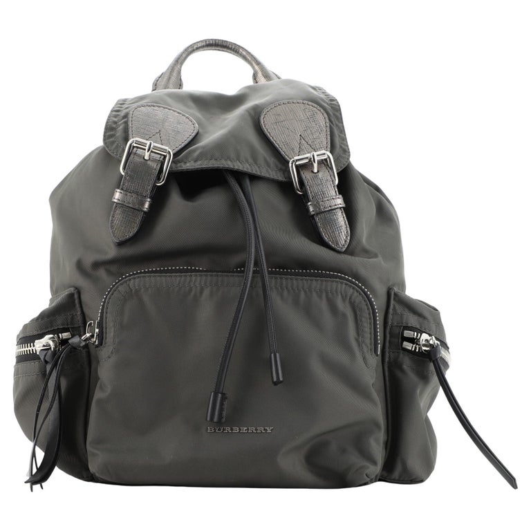 Burberry Rucksack Backpack Nylon with Leather Medium For Sale at 1stDibs