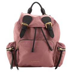 Burberry Rucksack Backpack Nylon with Leather Medium