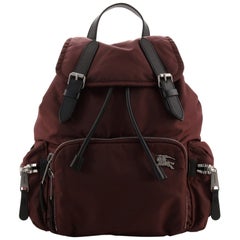 Burberry Rucksack Backpack Nylon with Leather Small