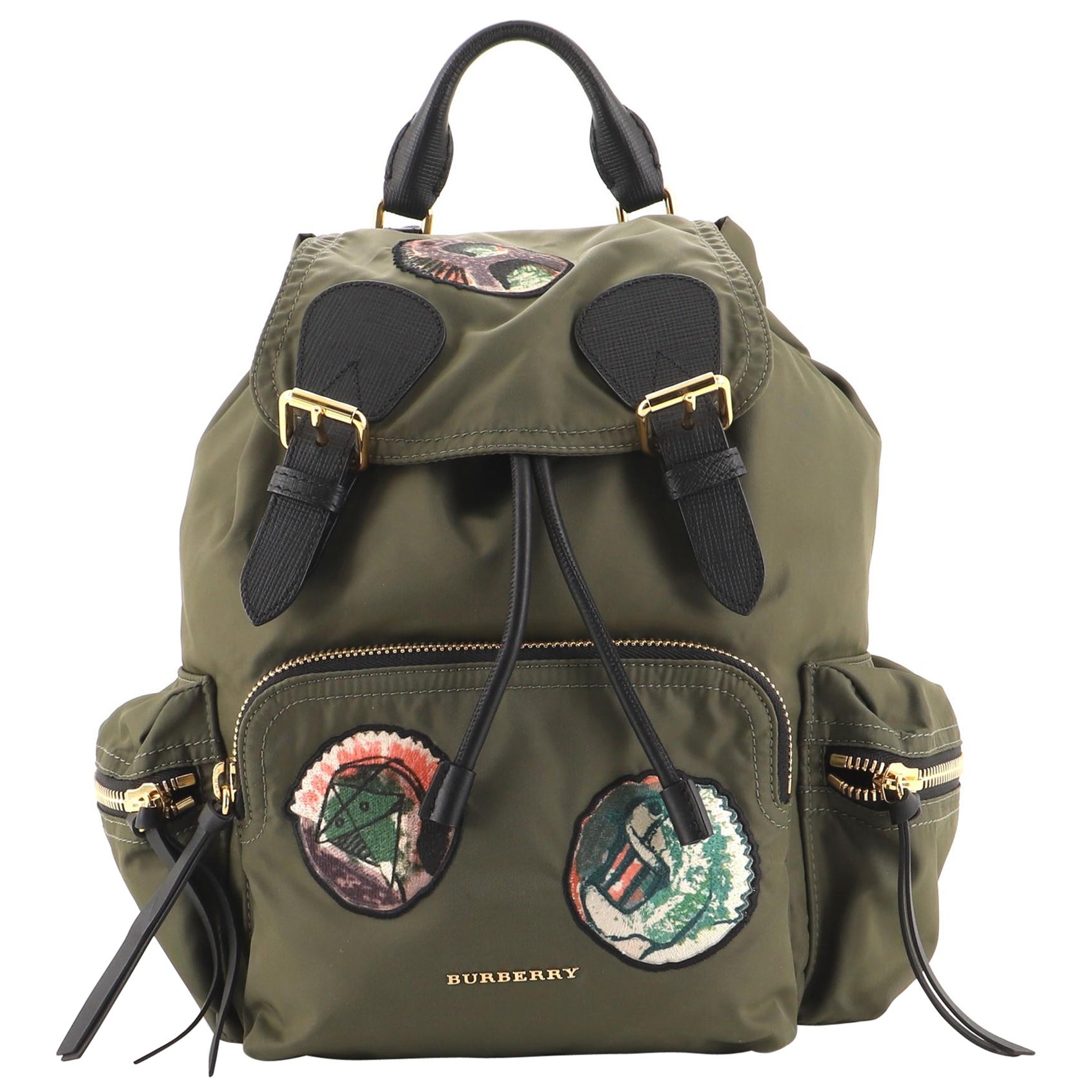 Burberry Rucksack Patch verschönert Nylon Medium
