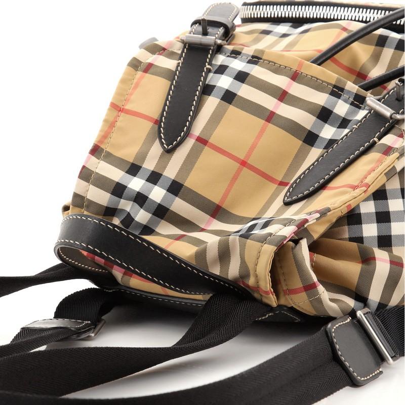 Burberry Rucksack Backpack Vintage Check Nylon Medium 1
