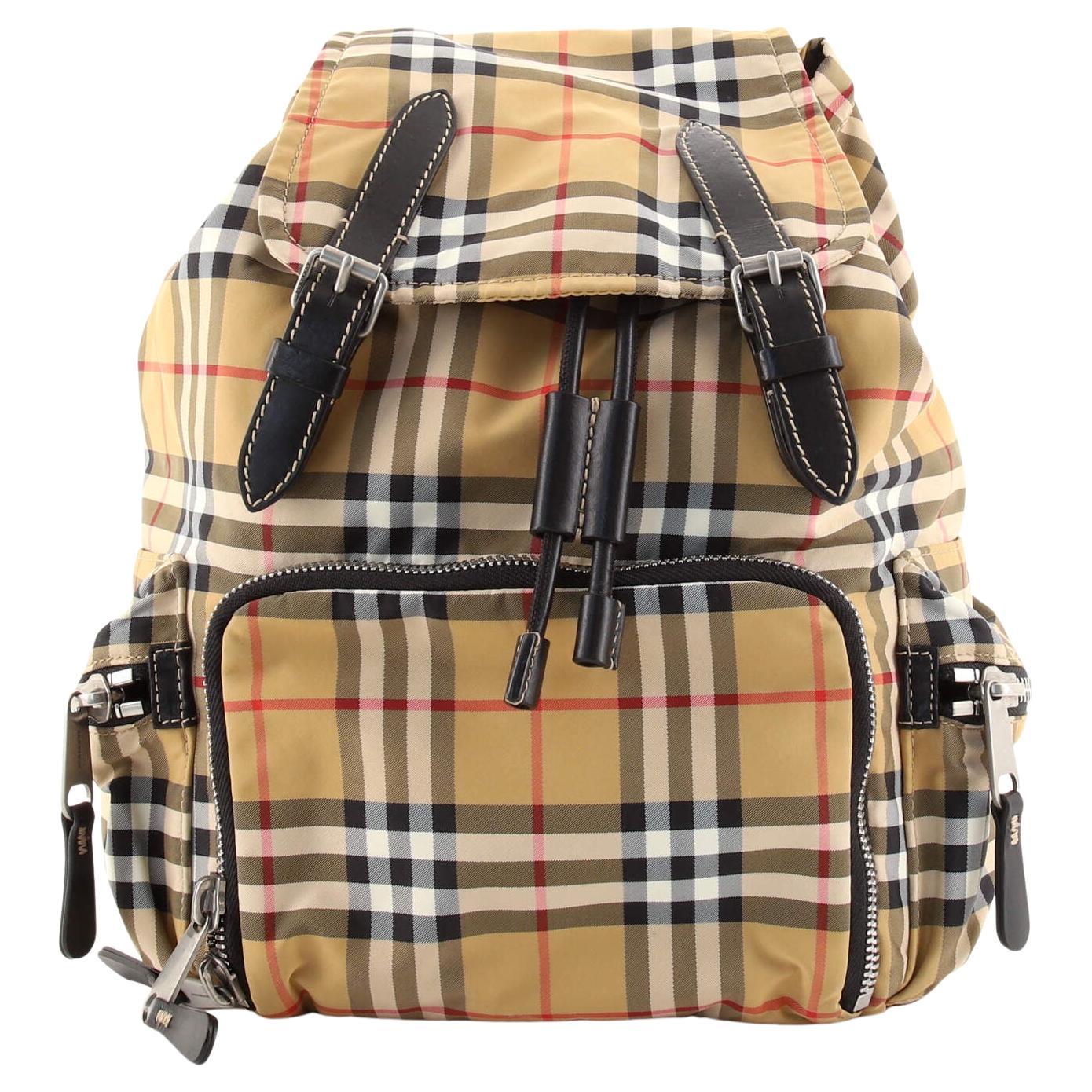 Burberry Rucksack Backpack Nylon with Leather Small at 1stDibs