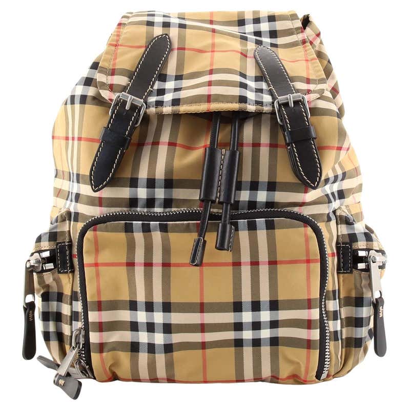 Burberry Chiltern Backpack House Check Canvas Medium at 1stDibs