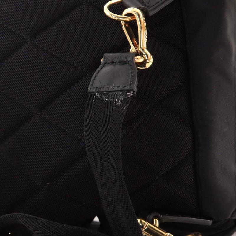 Black Burberry Rucksack Crossbody Backpack Nylon Small