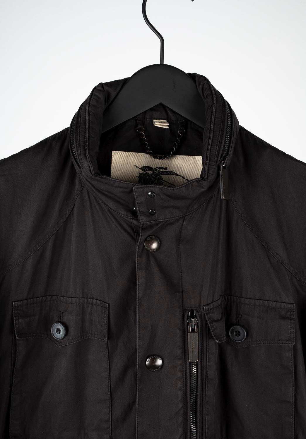 Check my other listings. Have many more designer clothes for sale. Open to any offers.
Item for sale is 100% genuine Burberry Safari Men Jacket, S928, TR6
Color: black
(An actual color may a bit vary due to individual computer screen