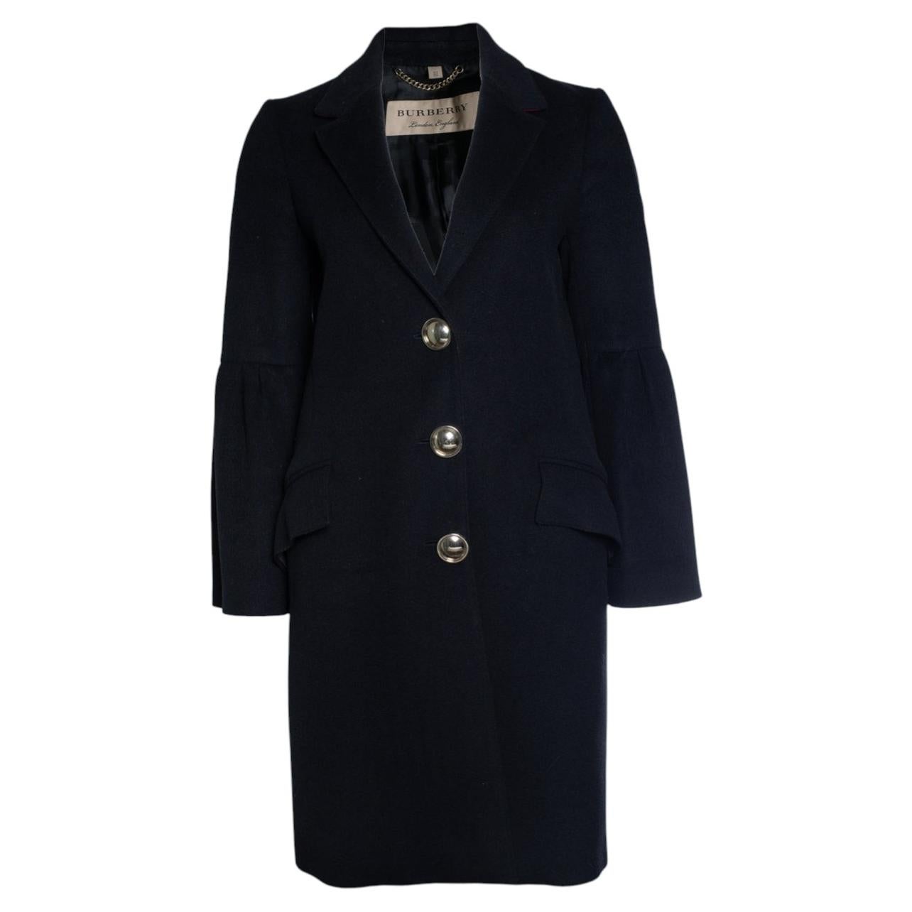 Burberry, manteau en laine et cachemire samborne en vente