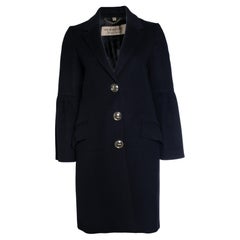 Burberry, samborne wool cashmere coat with balloon sleeves Burberry, samborne wool cashmere coat with balloon sleeves