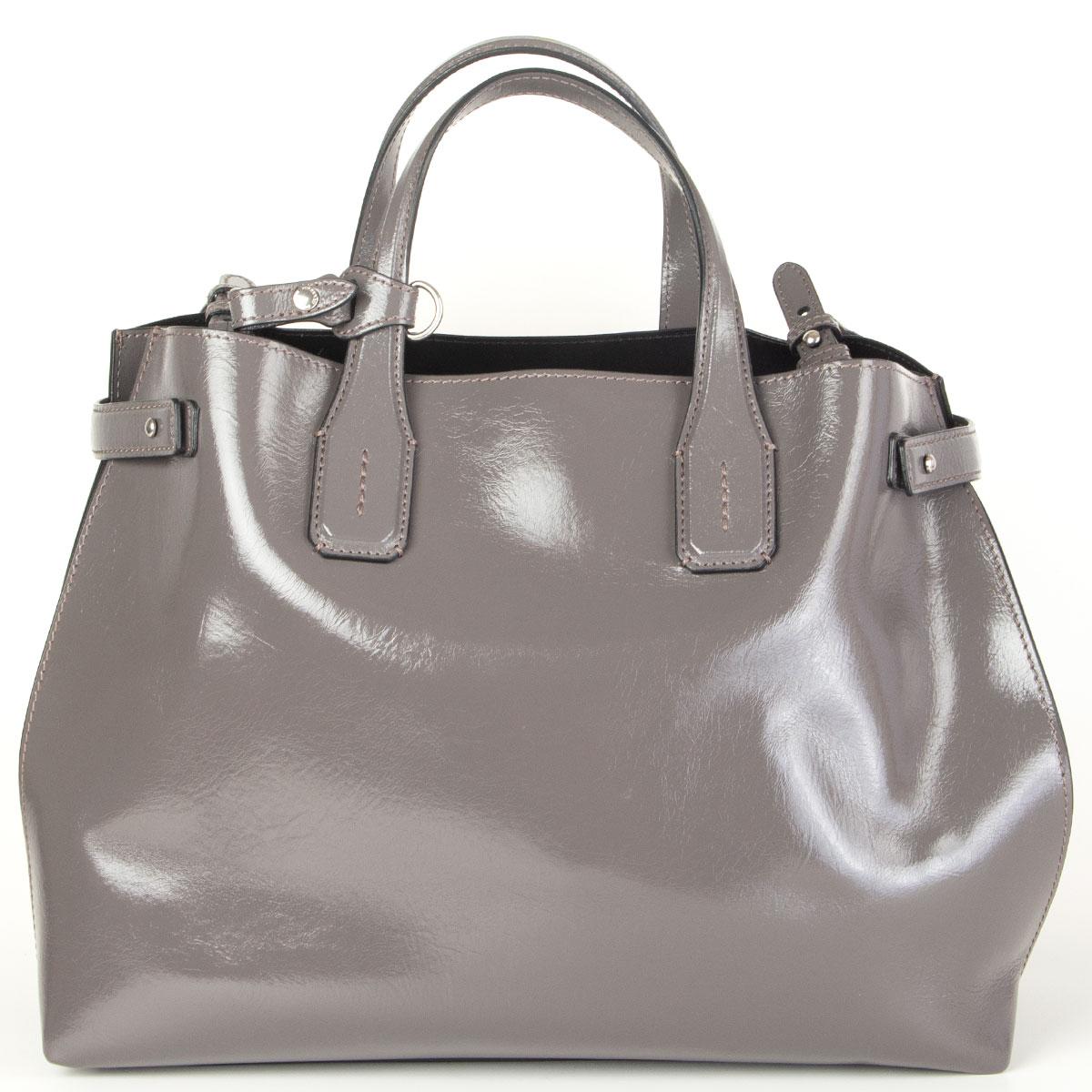 grey leather handbags