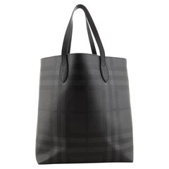 Burberry Shopper Tote London Check Coated Canvas Large