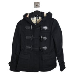 Burberry Kurzer Blackwell Windsor-Mantel Schwarz