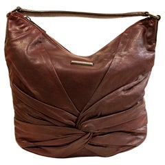 Burberry Shoulder Bag in Burgundy Leather