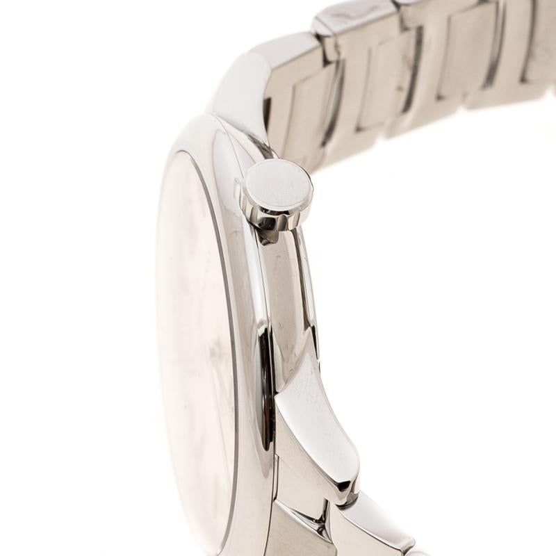 Burberry Silver Beige Stainless Steel Classic BU10004 Men's Wristwatch 40 mm Herren
