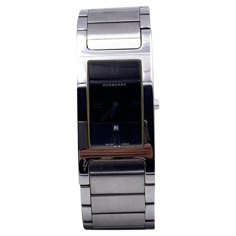 Burberry Silver Stainless Steel 14000 G Wrist Watch Black  display picture 3