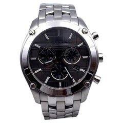 Burberry Silver Stainless Steel BU1850 Unisex Chronograph Watch For Sale at  1stDibs