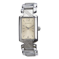 Burberry Silver Stainless Steel Signature BU4212 Women's Wristwatch 18MM